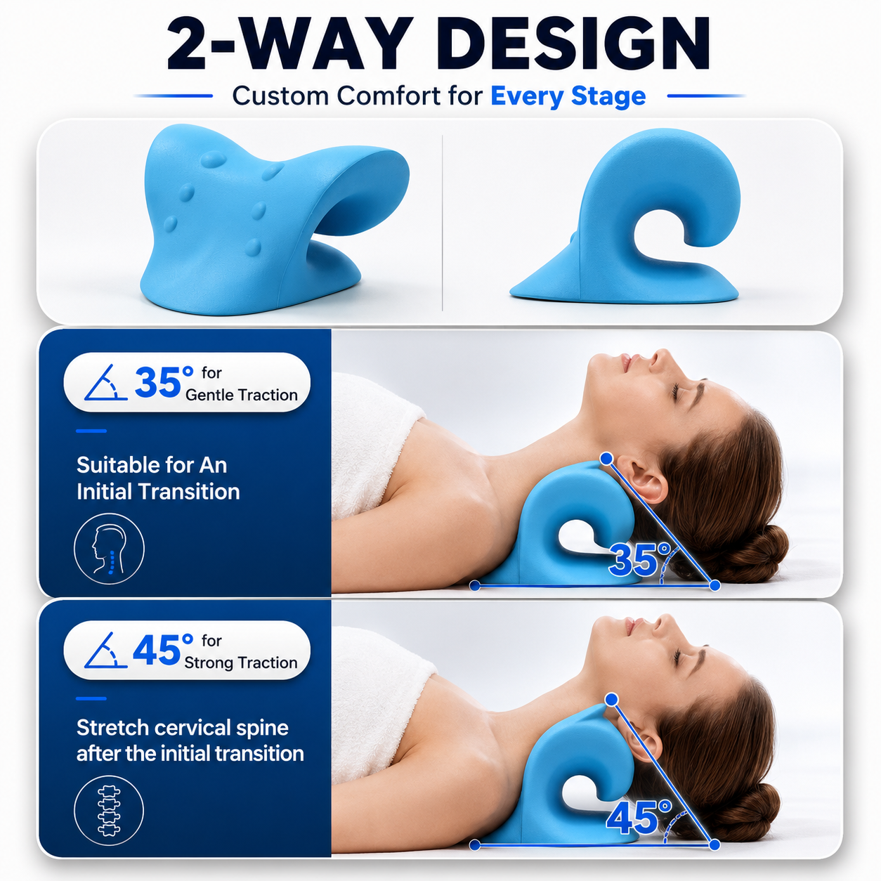 Neck Stretcher & Cervical Spine Traction Device | For Neck Relief